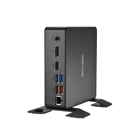 Shuttle XPC Nano PC NC40U, Intel Celeron 7305U, 1x HDMI, 1x DP,1xUSB-C/DP, 6x USB3.2, 1x 2.5" bay, 2x M.2, 1x LAN, RAID, 24/7 pe