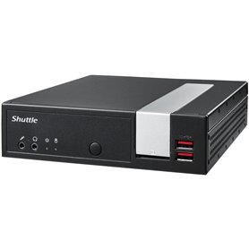 Shuttle XPС slim XPC slim Barebone DL20NV2, Celeron N4505, 1x LAN, 2x COM, 1xHDMI,1xDP, 1x VGA, fanless, 24/7 permanent operatio