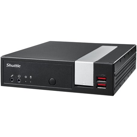 Shuttle XPС slim XPC slim Barebone DL20NV2, Celeron N4505, 1x LAN, 2x COM, 1xHDMI,1xDP, 1x VGA, fanless, 24/7 permanent operatio