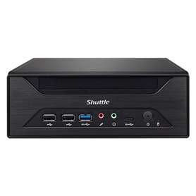 Shuttle XPC slim Barebone XH610 - S1700, Intel H610, 1xDP, 1xHDMI, 1x VGA, 2x COM (RS232), 2x LAN (2.5G and 1G), 1x slim5.25", 2