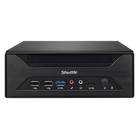 Shuttle XPC slim Barebone XH610 - S1700, Intel H610, 1xDP, 1xHDMI, 1x VGA, 2x COM (RS232), 2x LAN (2.5G and 1G), 1x slim5.25", 2