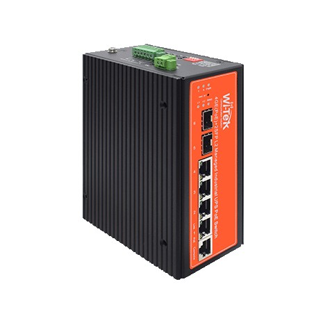 Wi-Tek WI-PMS306GF-UPS-I Industrial L2 Managed PoE Switch