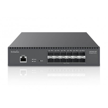 EnGenius ECS5512F Cloud Managed 12xSFP+ Ports Network Switch