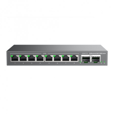 Grandstream GWN7721 - 8x2.5G Multi-Gigabit ports L2 Lite anaged switch